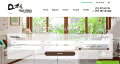Desktop Screenshot of pauloafonsoimoveis.com.br
