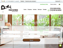 Tablet Screenshot of pauloafonsoimoveis.com.br